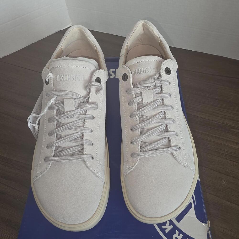 Birkenstock Bend Low Suede Sneakers Antique White Size EU 40 US 9-9.5 NIB - Picture 6 of 11